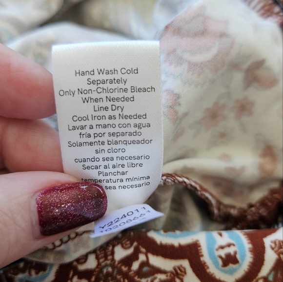 Venus Surplice Blouse with Faux Tie - Picture 10 of 11